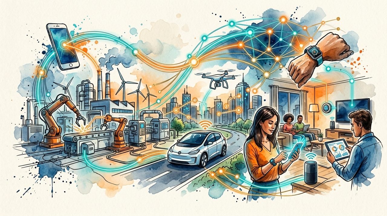 Editorial illustration accompanying Contemporary Art and Artists
