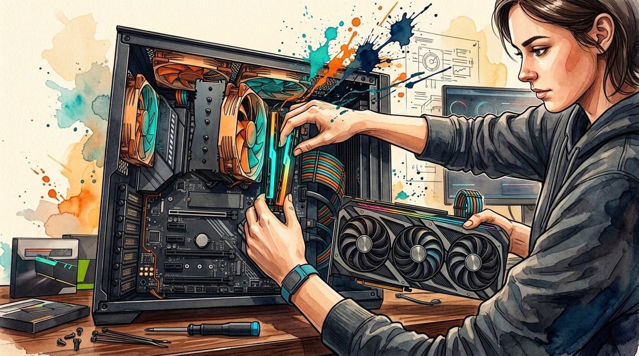 Editorial illustration accompanying the guide to Creator Collaborations and Projects