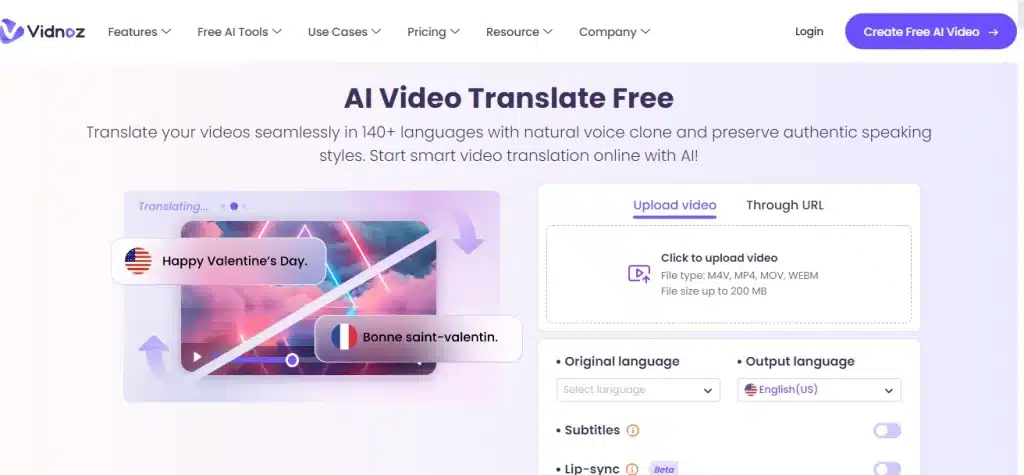 How Vidnoz AI Can Make Video Translate Easy for Everyone